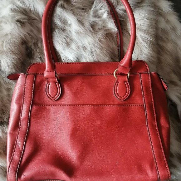 London Fog Orange / Red Knightsbridge Purse - Picture 2 of 3